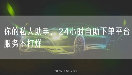 你的私人助手，24小时自助下单平台服务不打烊