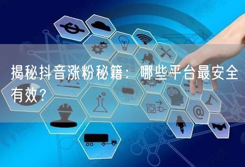 揭秘抖音涨粉秘籍：哪些平台最安全有效？