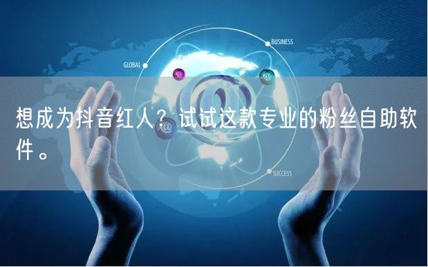 想成为抖音红人？试试这款专业的粉丝自助软件。