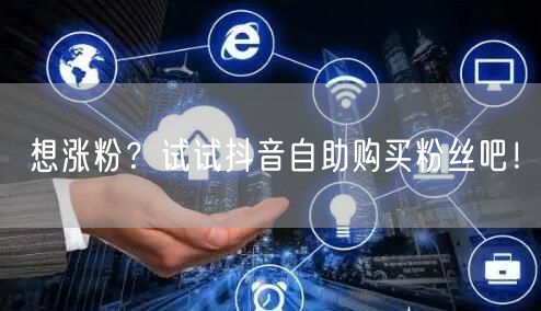 想涨粉？试试抖音自助购买粉丝吧！