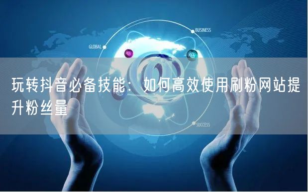 玩转抖音必备技能：如何高效使用刷粉网站提升粉丝量