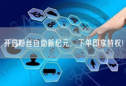 开启粉丝自助新纪元，下单即享特权!