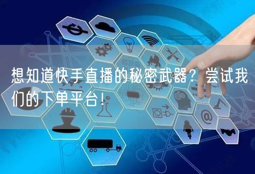 想知道快手直播的秘密武器？尝试我们的下单平台！