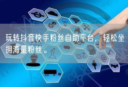 玩转抖音快手粉丝自助平台，轻松坐拥海量粉丝。