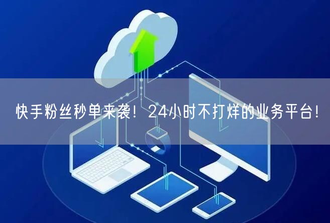 快手粉丝秒单来袭！24小时不打烊的业务平台！