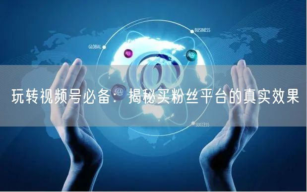 玩转视频号必备：揭秘买粉丝平台的真实效果