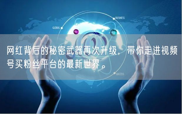 网红背后的秘密武器再次升级，带你走进视频号买粉丝平台的最新世界。
