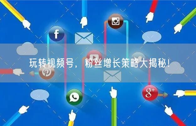 玩转视频号，粉丝增长策略大揭秘！