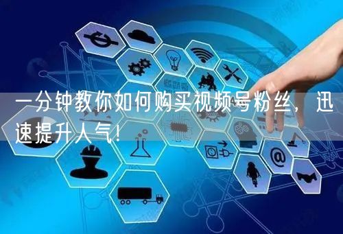 一分钟教你如何购买视频号粉丝，迅速提升人气！