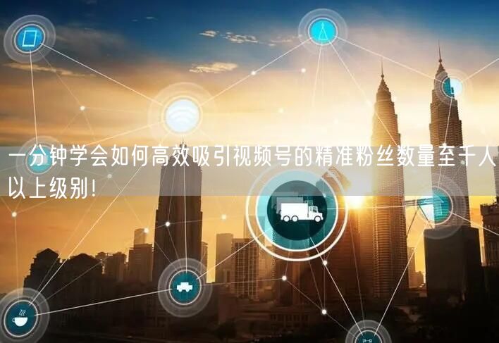 一分钟学会如何高效吸引视频号的精准粉丝数