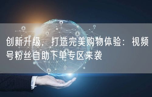 创新升级，打造完美购物体验：视频号粉丝自